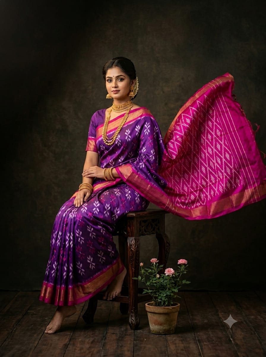 Lightweight Ikat Silk - PGMRN09-LSWBDTDCC-53