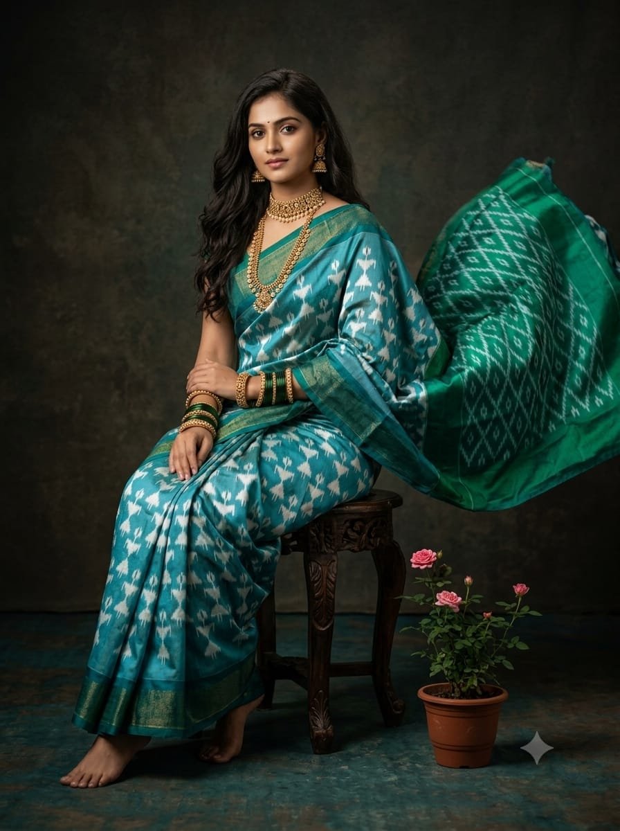 Lightweight Ikat Silk - PGMRN26-LSWBDTDCD-24