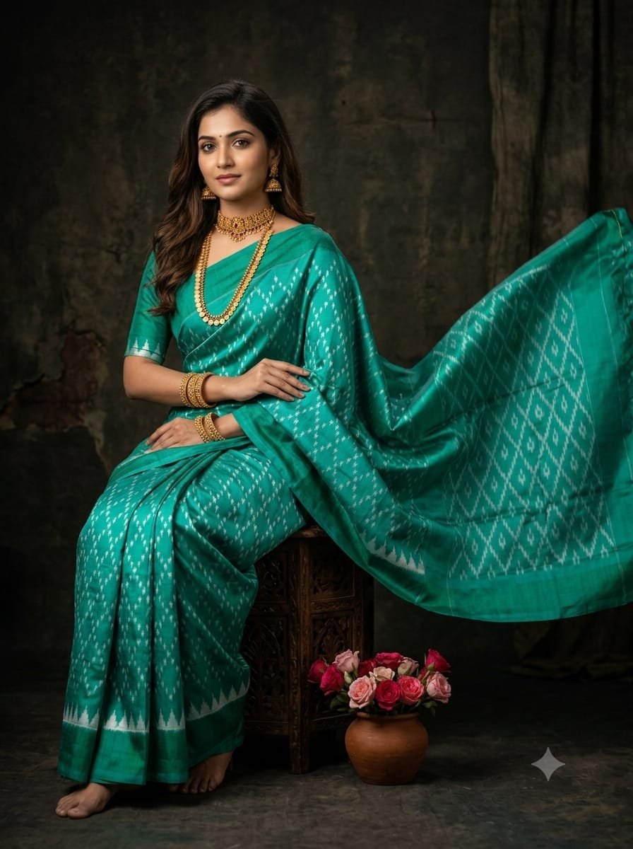 Lightweight Ikat Silk - PGMRN26-LSWBDTDCD-25