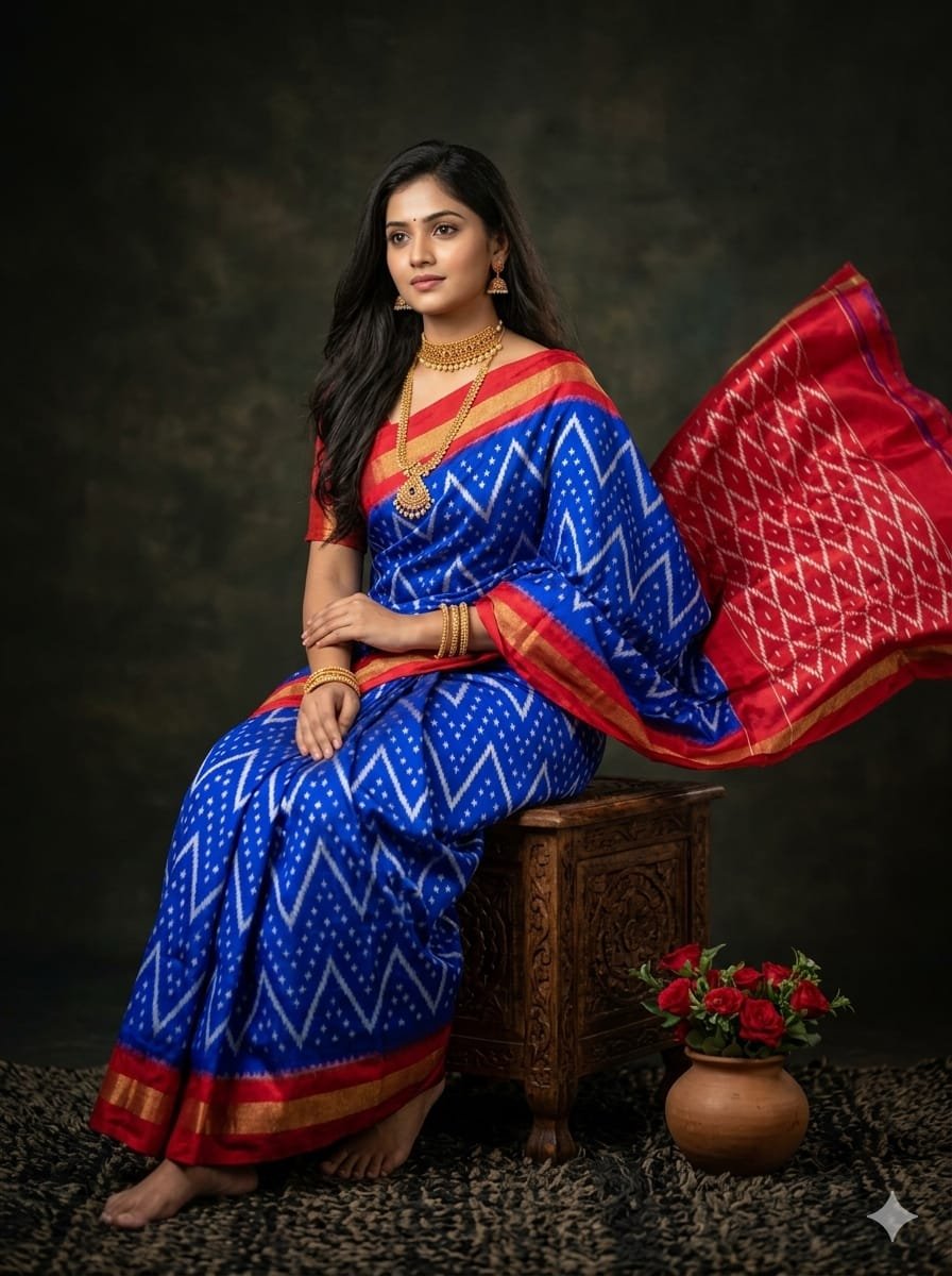 Lightweight Ikat Silk - PGMRN26-LSWBDTDCD-28