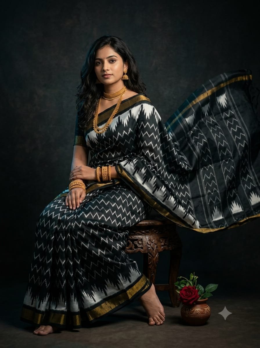 Lightweight Ikat Silk - PGMRN26-LSWBDTDCD-30