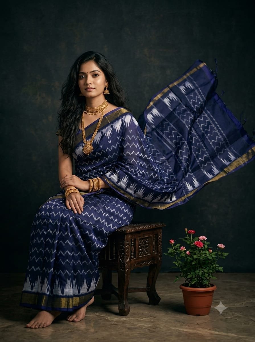 Lightweight Ikat Silk - PGMRN26-LSWBDTDCD-37