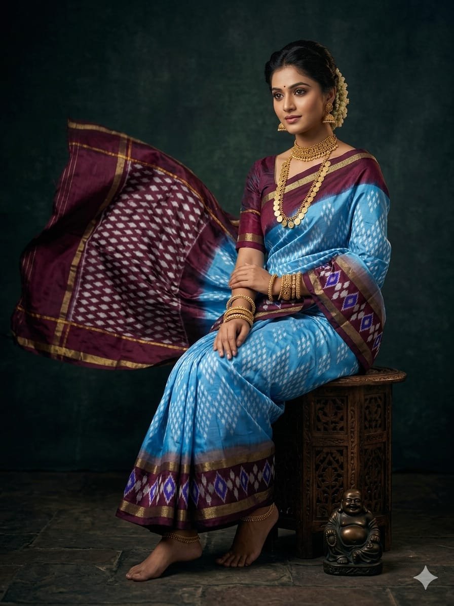Light Weight Silk Saree - PGMRY13-ILWSCTDCD-09