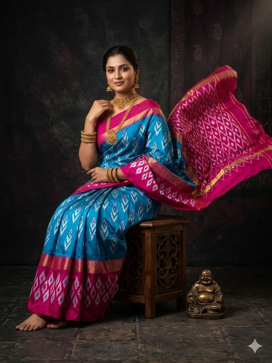 Light Weight Silk Saree - PGMRY13-ILWSCTDCD-13