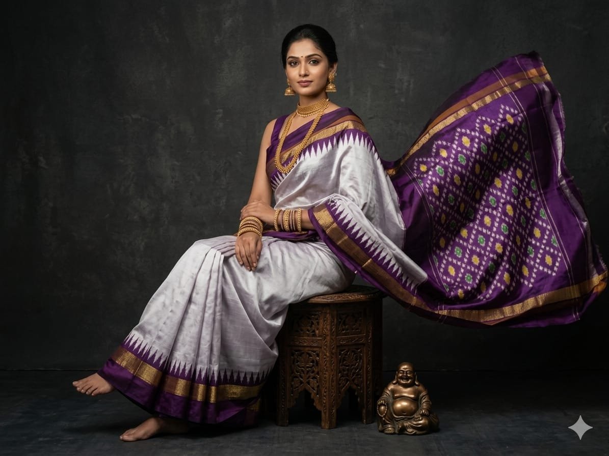 Light Weight Silk Saree - PGMRY23-ILWSDTDCC-02