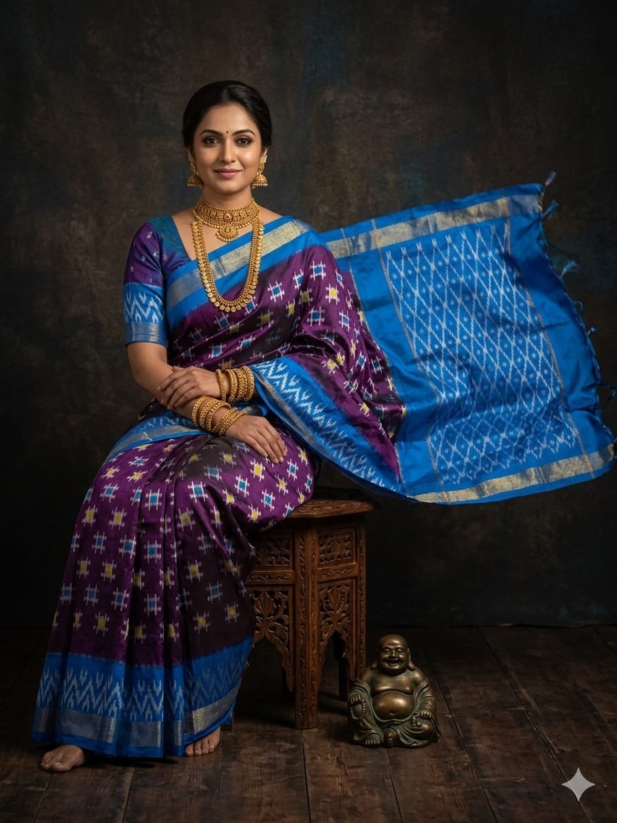 Light Weight Silk Saree - PGMRY23-ILWSDTDCC-03