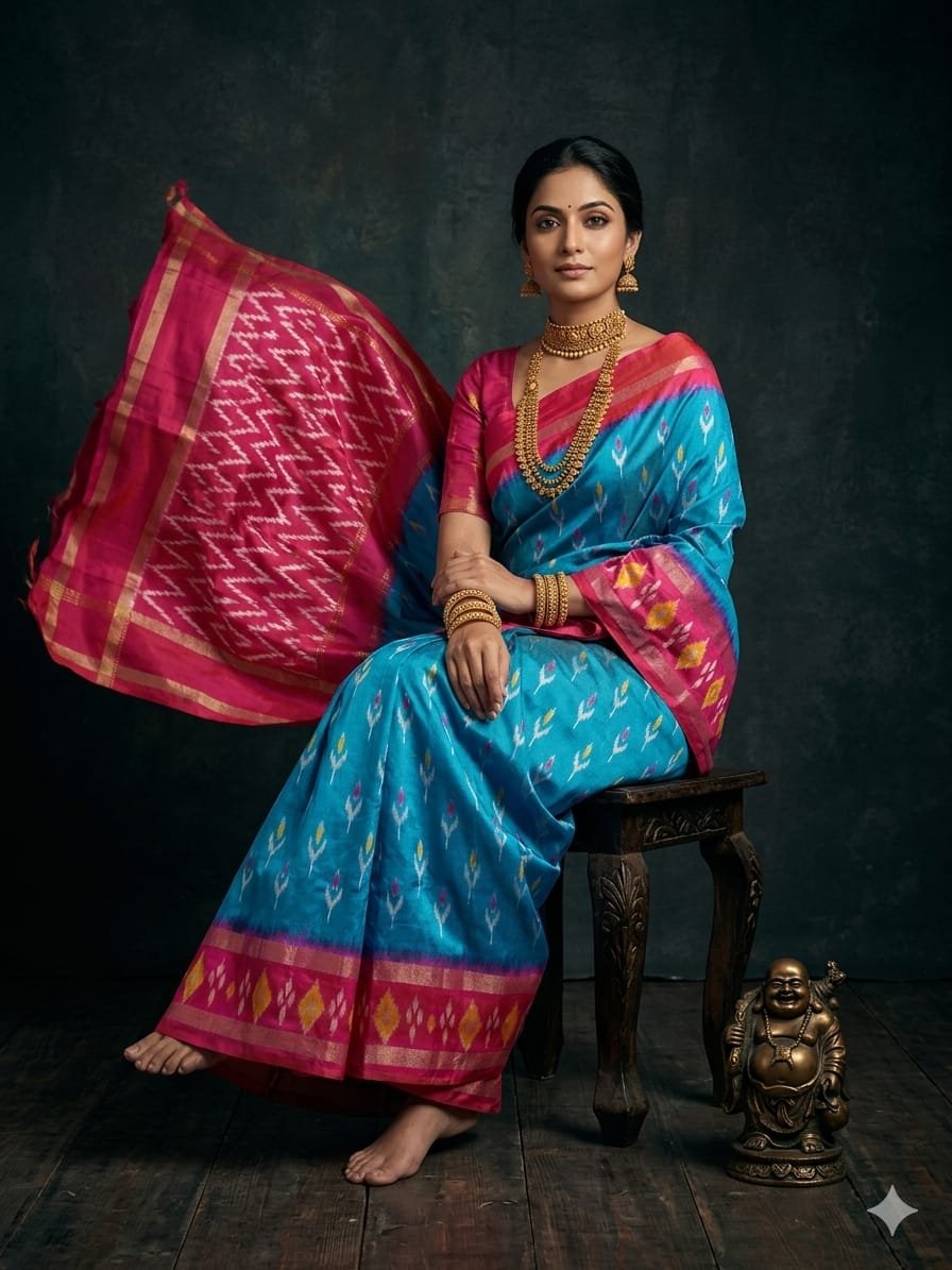 Light Weight Silk Saree - PGMRY23-ILWSDTDCC-04