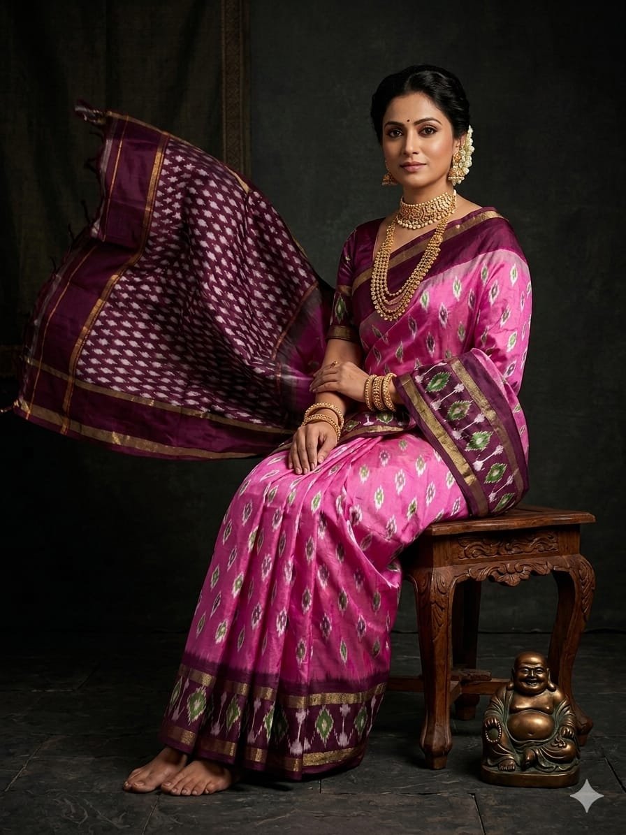 Light Weight Silk Saree - PGMRY23-ILWSDTDCC-05