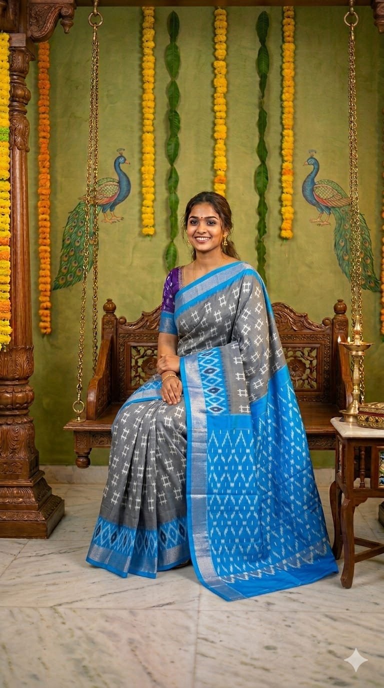 Light Weight Silk Saree - PGMRY23-ILWSDTDCC-10