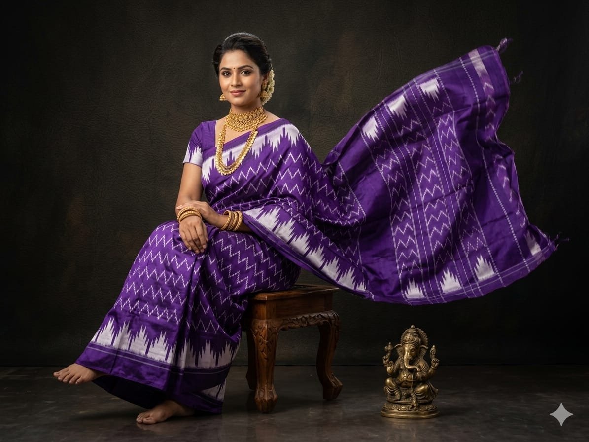 Light Weight Silk Saree - PGMRY23-ILWSDTDCC-14