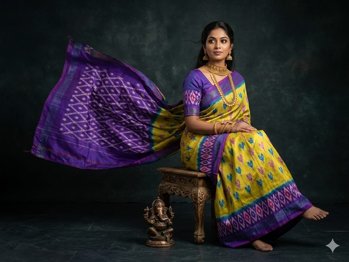 Light Weight Silk Saree - PGMRY23-ILWSDTDCC-28
