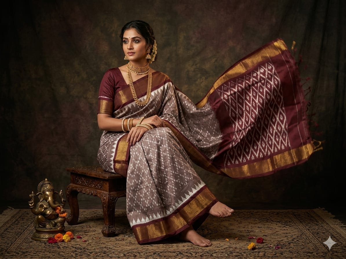 Light Weight Silk Saree - PGMRY23-ILWSDTDCC-39