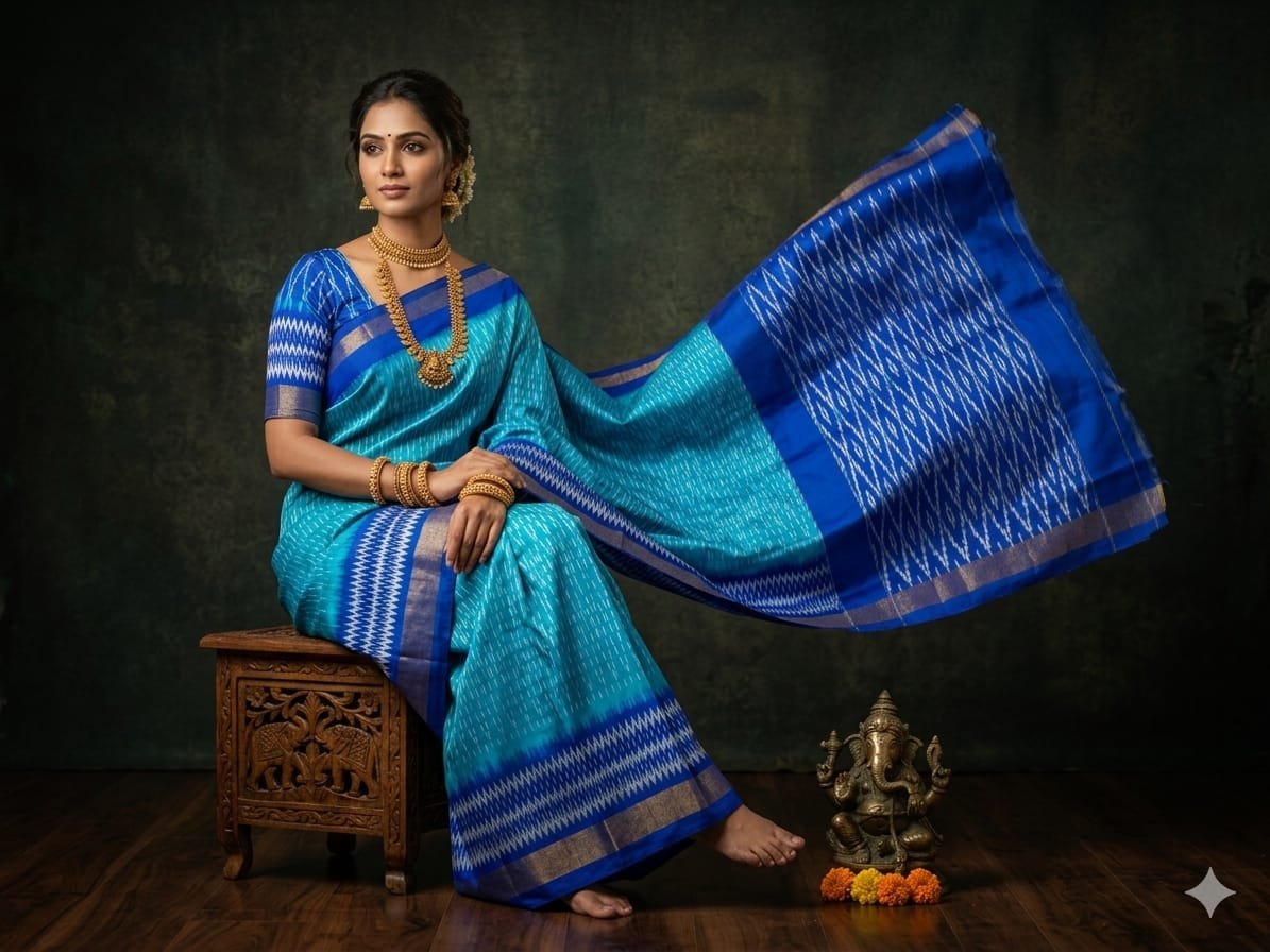 Light Weight Silk Saree - PGMRY23-ILWSDTDCC-40