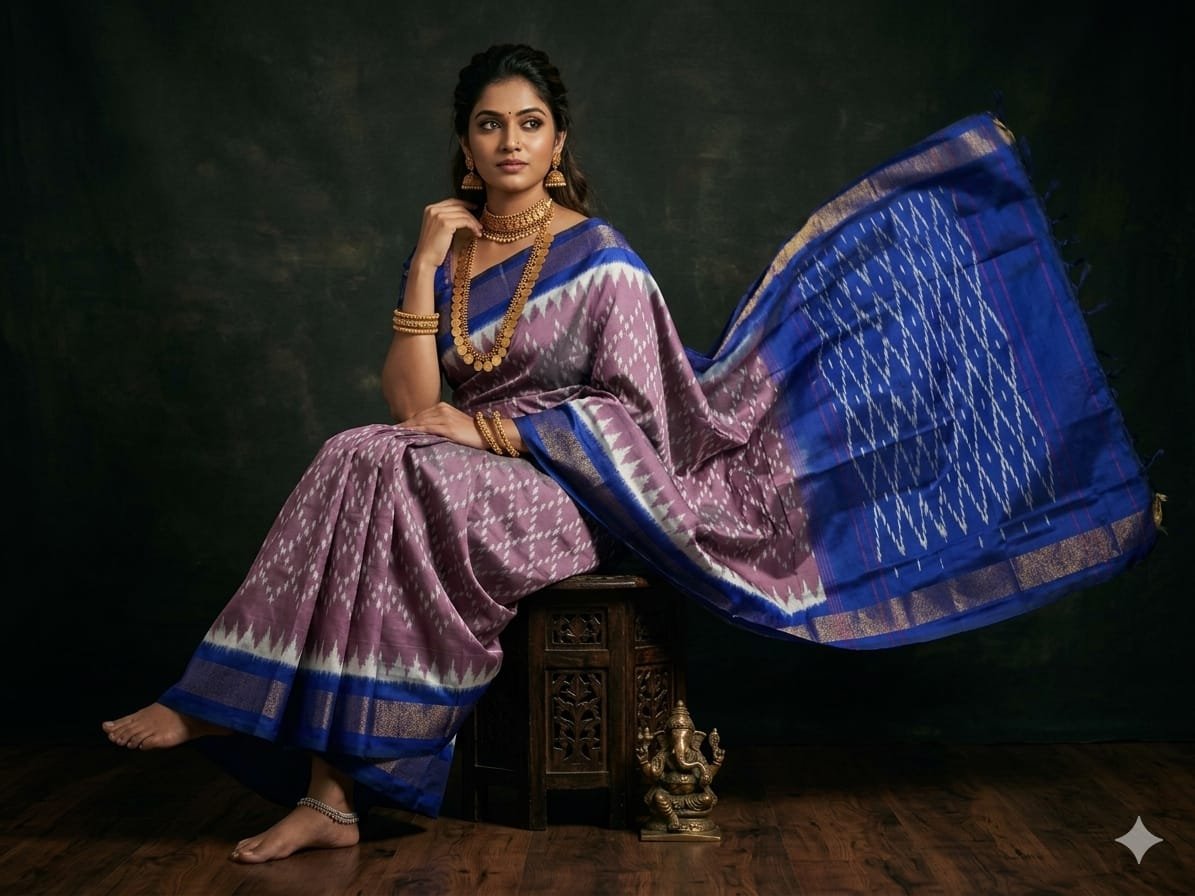 Light Weight Silk Saree - PGMRY23-ILWSDTDCC-41