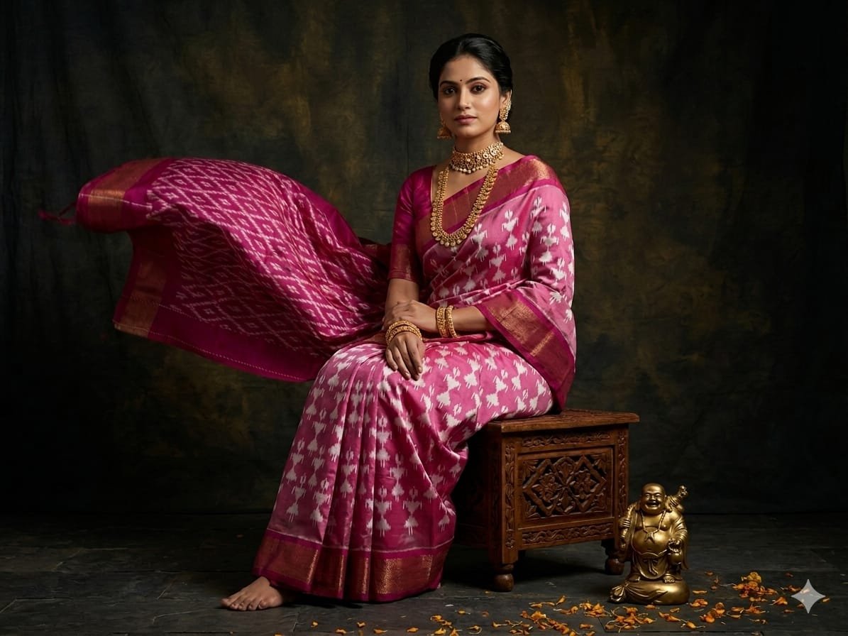 Light Weight Silk Saree - PGMRY23-ILWSDTDCC-46