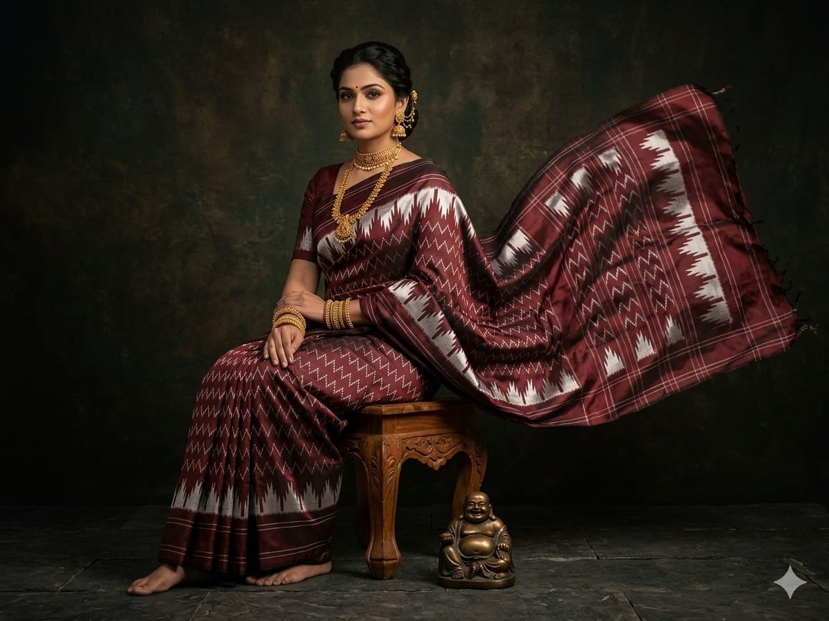 Light Weight Silk Saree - PGMRY23-ILWSDTDCC-55