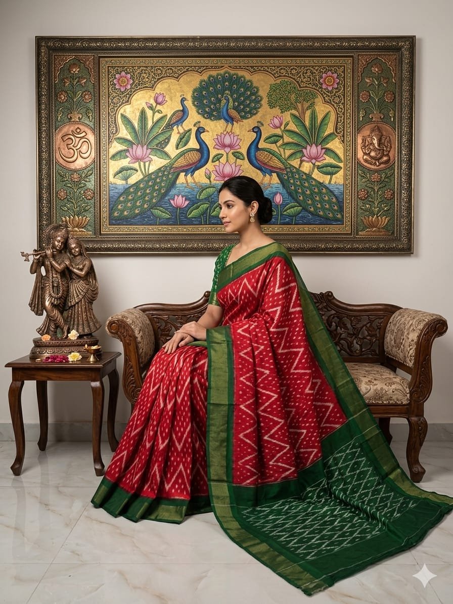 Lightweight Ikat Silk - PRKSL16-LSWBCTDDC-04