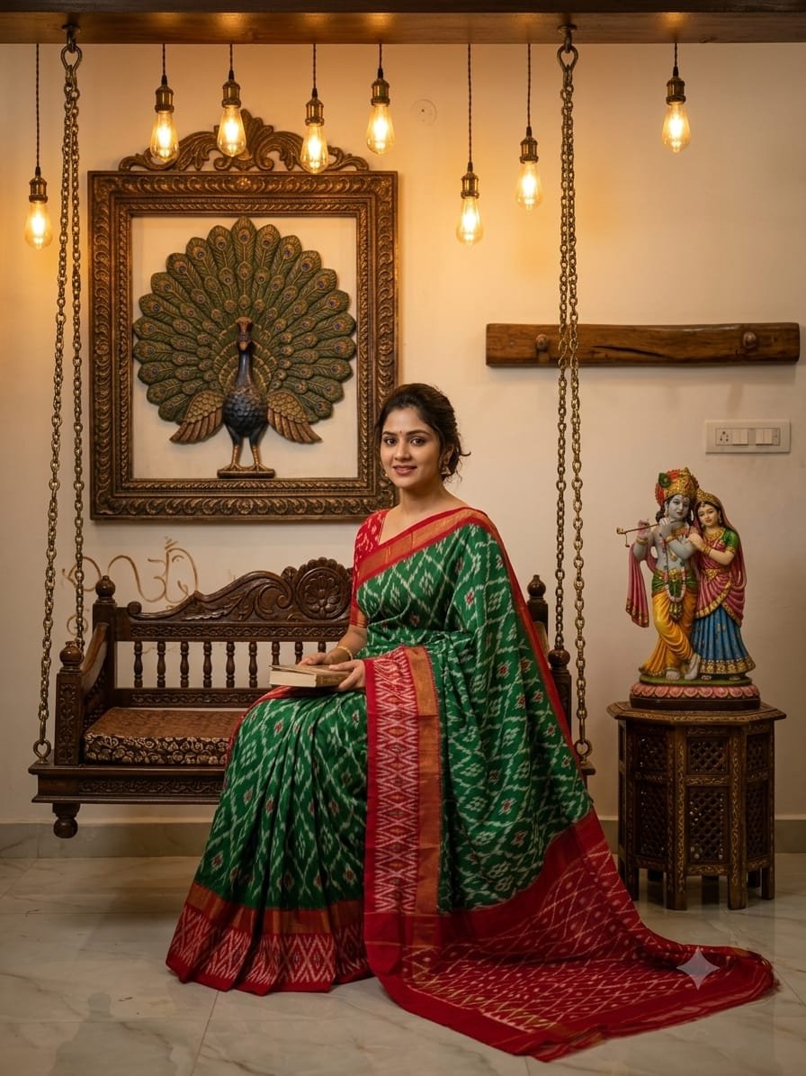 Lightweight Ikat Silk - PRKSL16-LSWBCTDDC-40