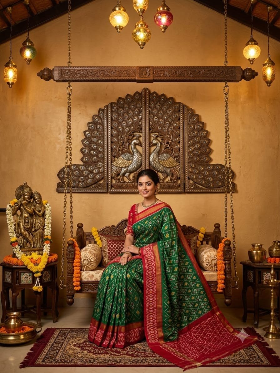 Lightweight Ikat Silk - PRKSL16-LSWBCTDDC-50