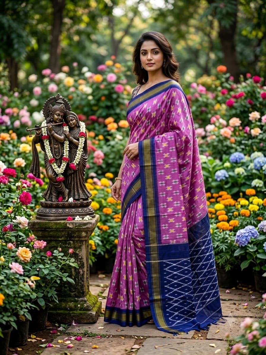 Lightweight Ikat Silk - PRKSS25-LSWBCTZDD-04