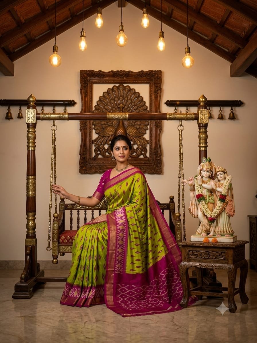 Lightweight Ikat Silk - PRKSS25-LSWBCTZDD-18