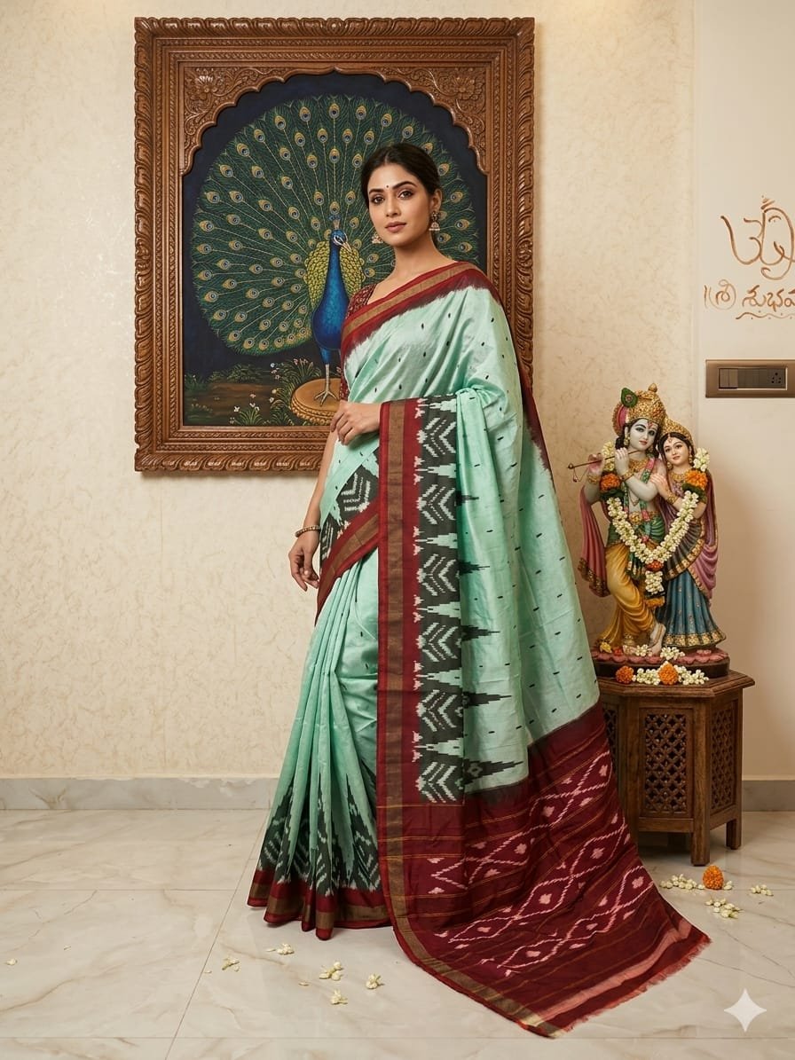 Lightweight Ikat Silk - PRKSS25-LSWBCTZDD-38