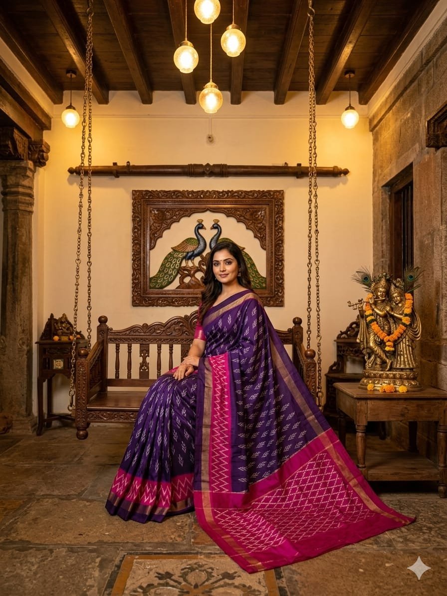Light Weight Silk Saree - PRKSY09-ILWSDTCCD-29