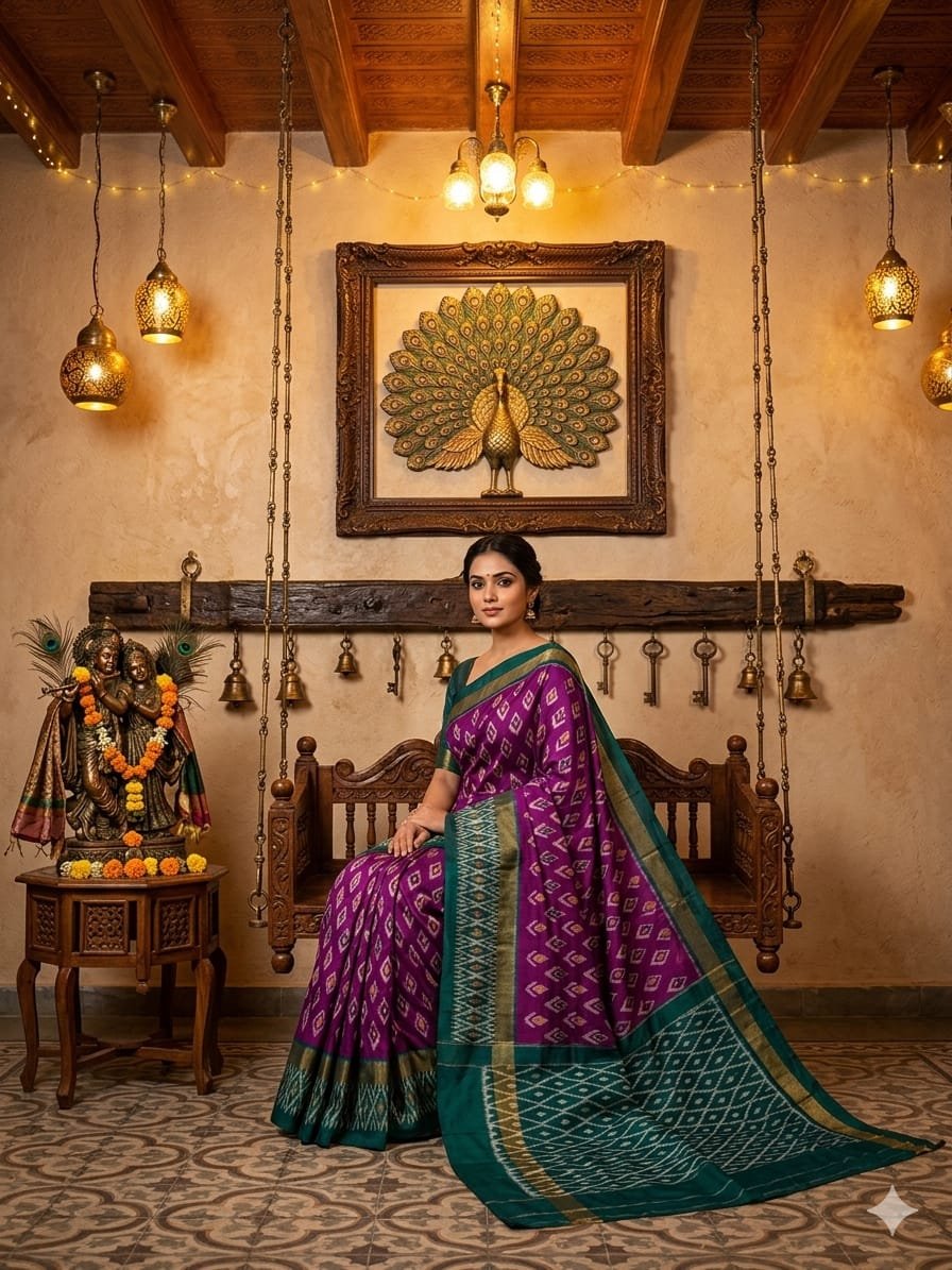 Light Weight Silk Saree - PRKSY09-ILWSDTCCD-32