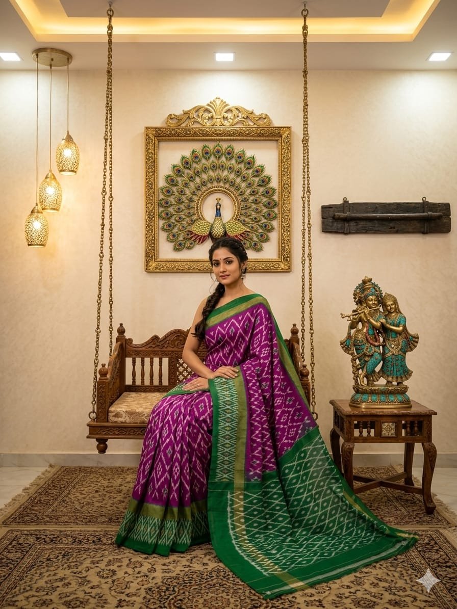Light Weight Silk Saree - PRKSY24-ILWSDTCDC-07