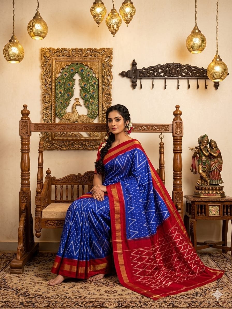 Light Weight Silk Saree - PRKSY24-ILWSDTCDC-09