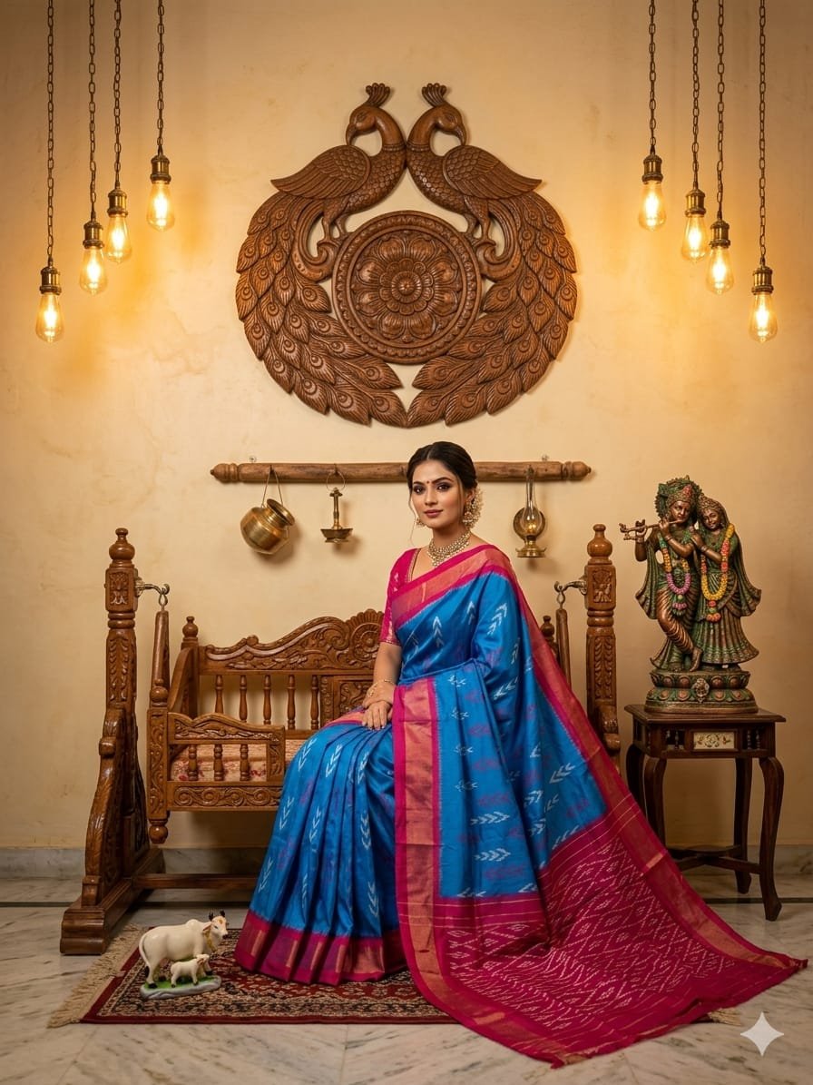 Light Weight Silk Saree - PRKSY24-ILWSDTCDC-13