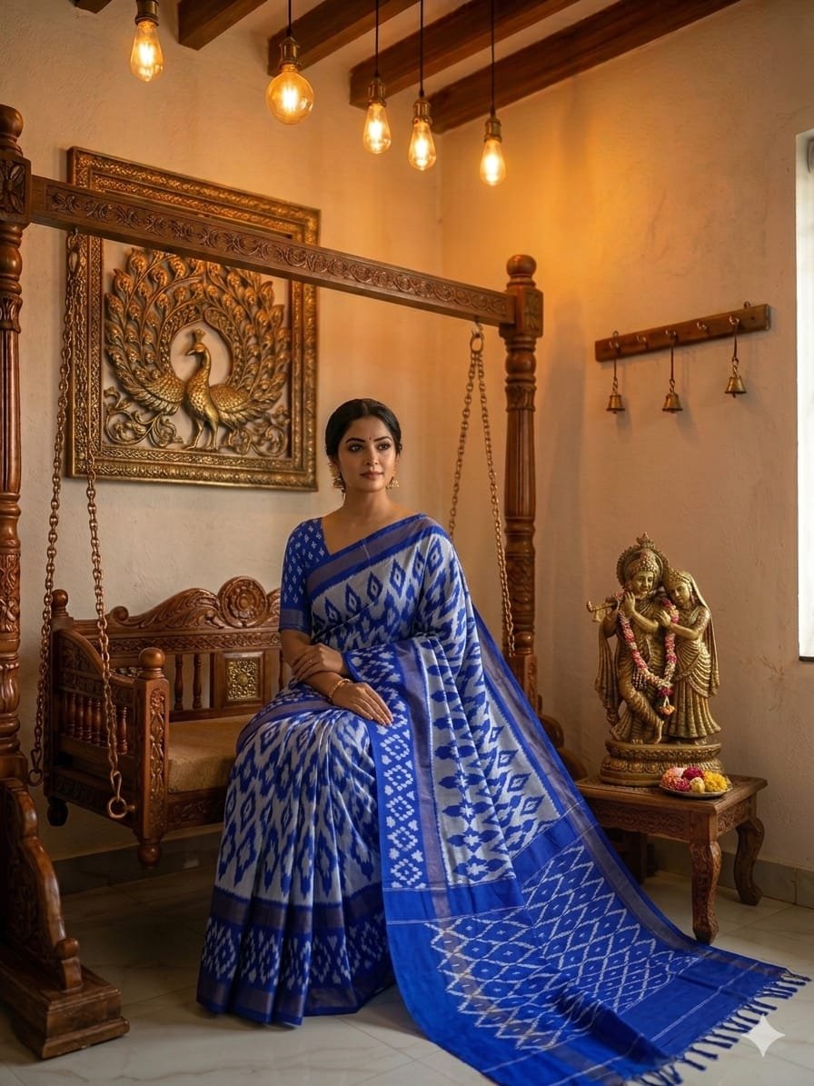 Light Weight Silk Saree - PRKSY24-ILWSDTCDC-21