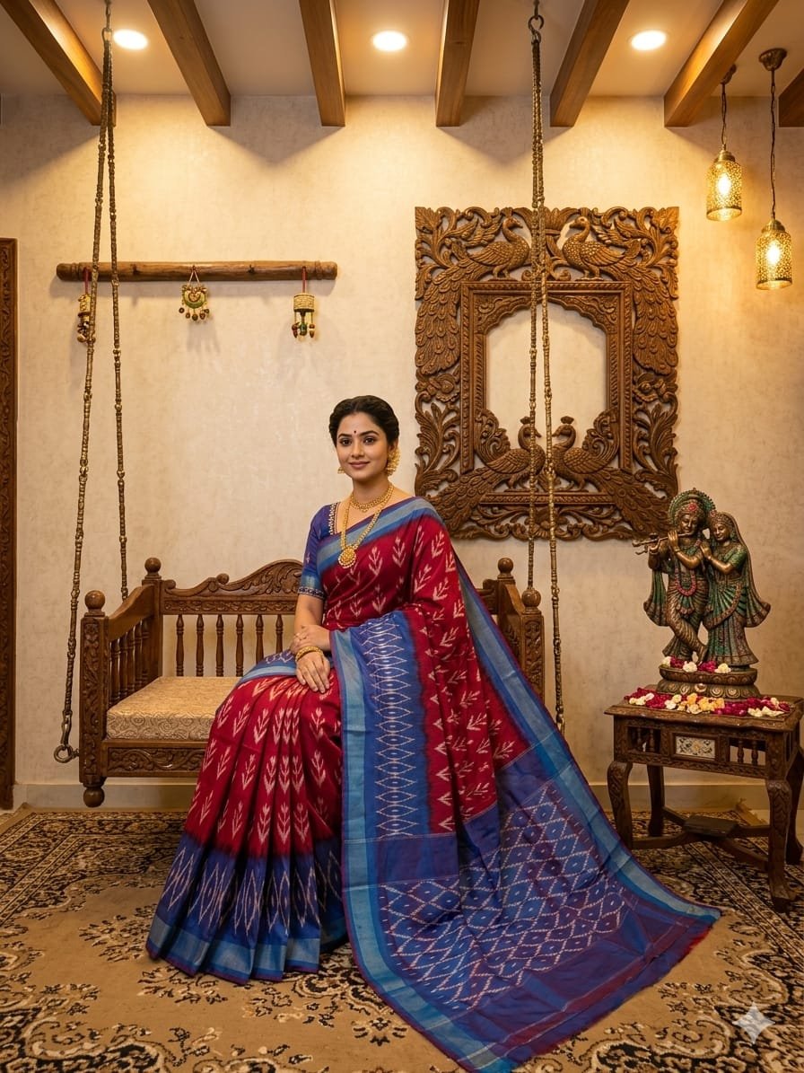 Light Weight Silk Saree - PRKSY24-ILWSDTCDC-27