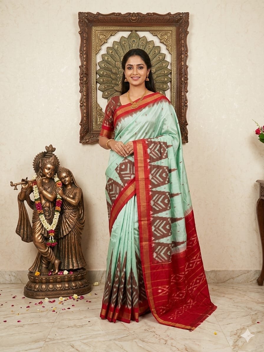 Light Weight Silk Saree - PRKSY24-ILWSDTCDC-32