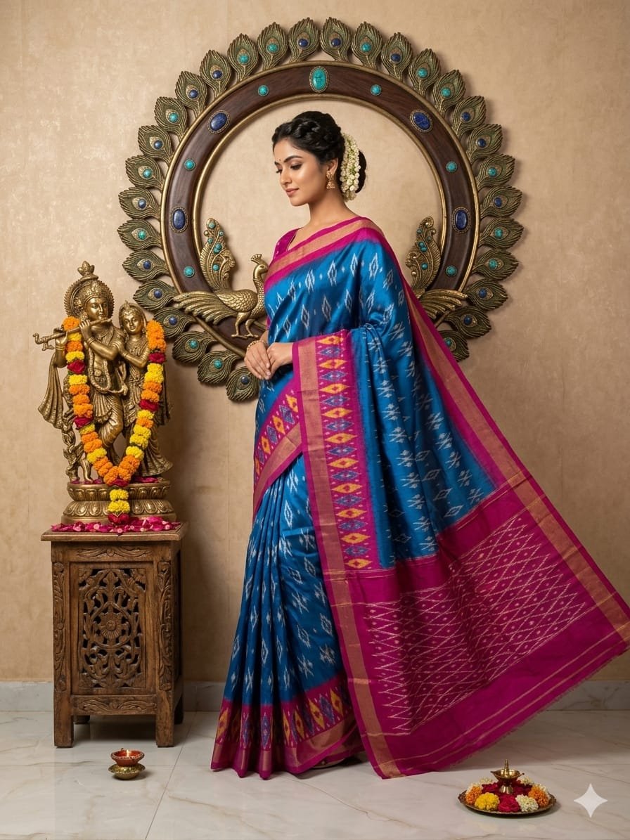 Light Weight Silk Saree - PRKSY24-ILWSDTCDC-33