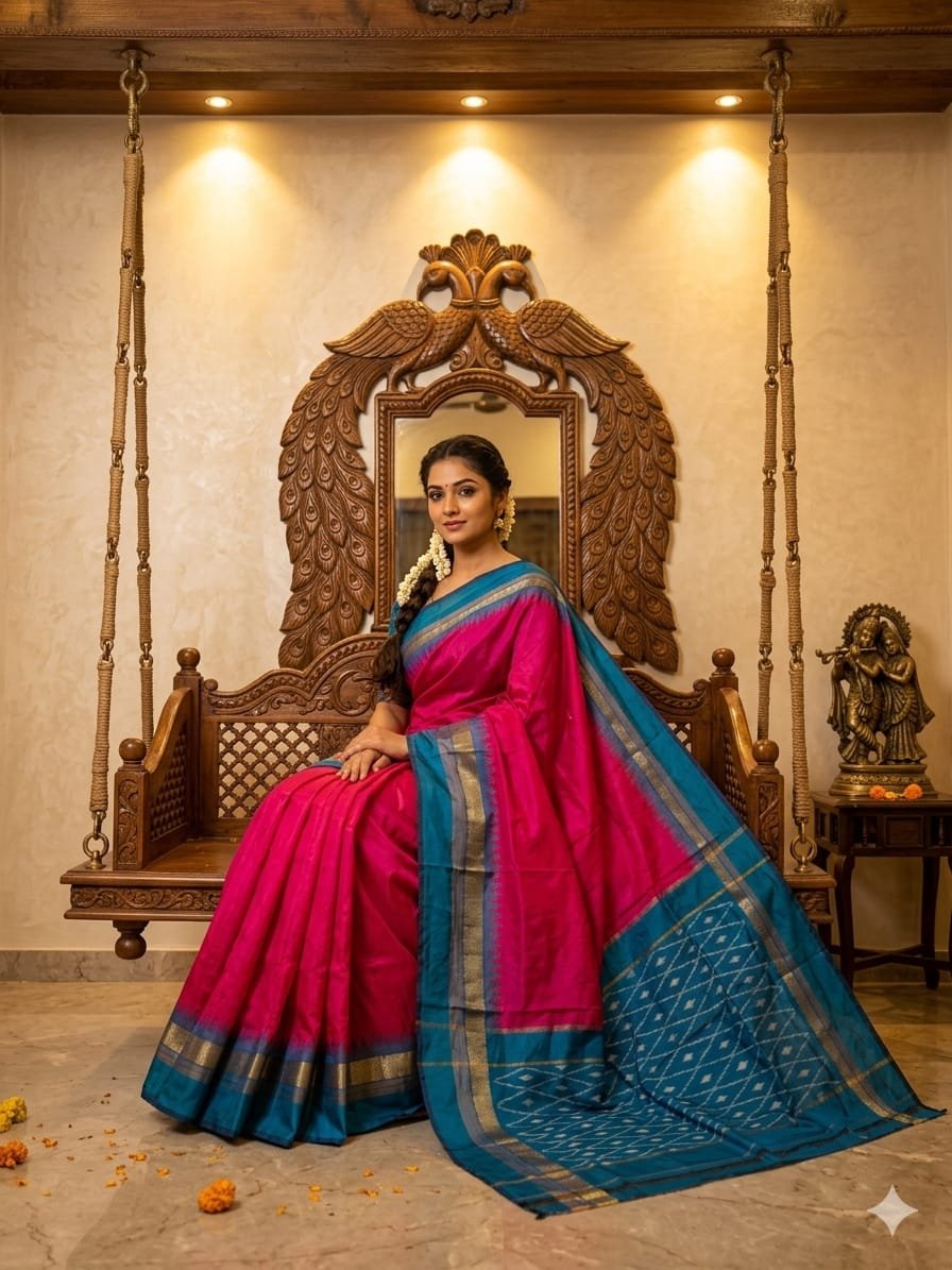 Light Weight Silk Saree - PRKSY24-ILWSDTCDC-36