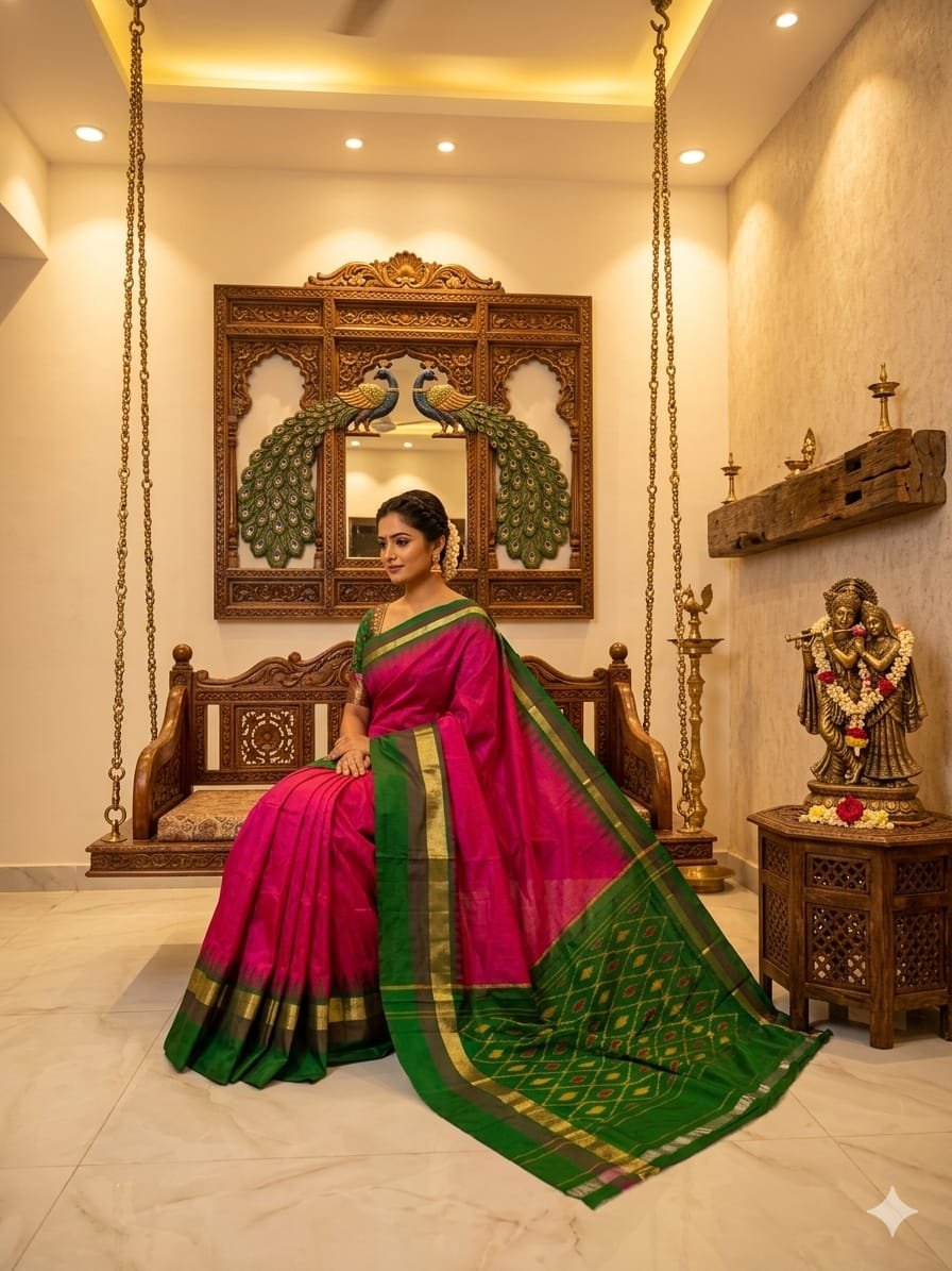 Light Weight Silk Saree - PRKSY24-ILWSDTCDC-38