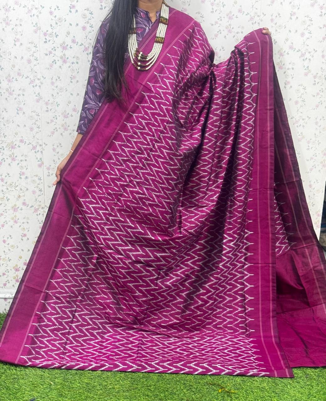 Lightweight Ikat Silk - PSDHG06-LSWBCTCCD-03