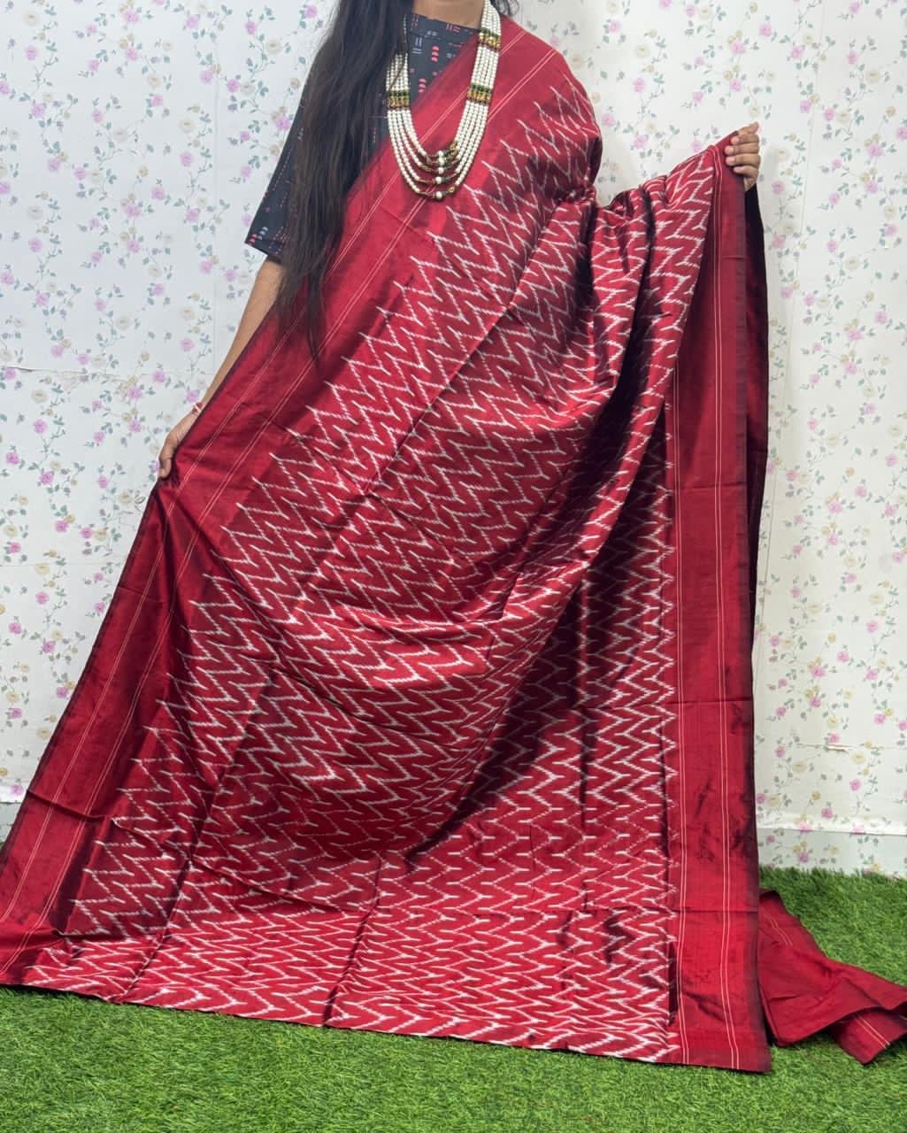 Lightweight Ikat Silk - PSDHG06-LSWBCTCCD-15