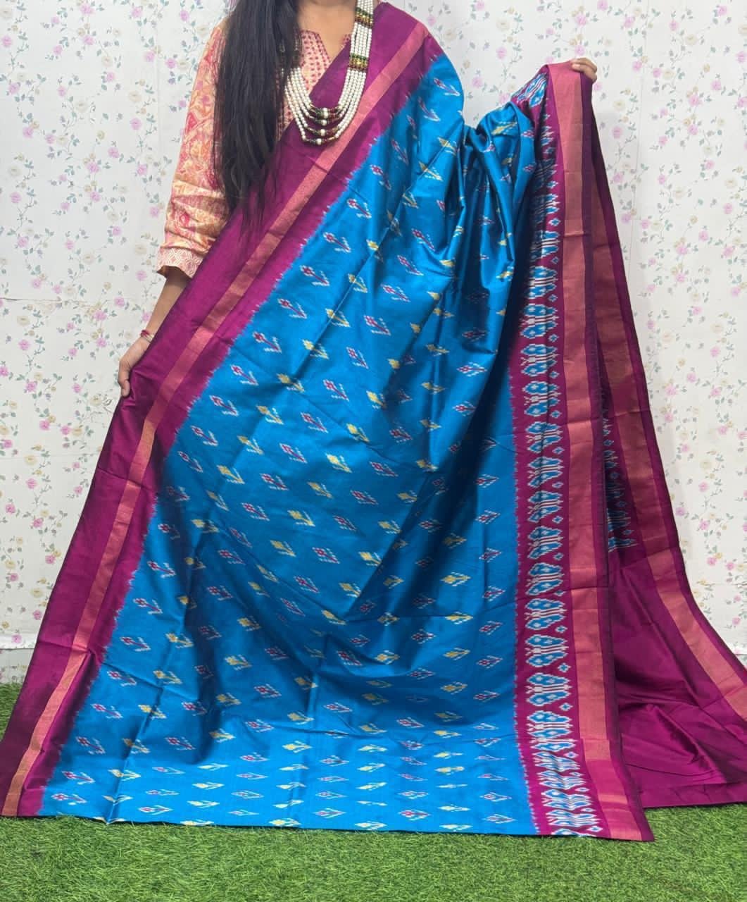Lightweight Ikat Silk - PSDHG06-LSWBCTCCD-17