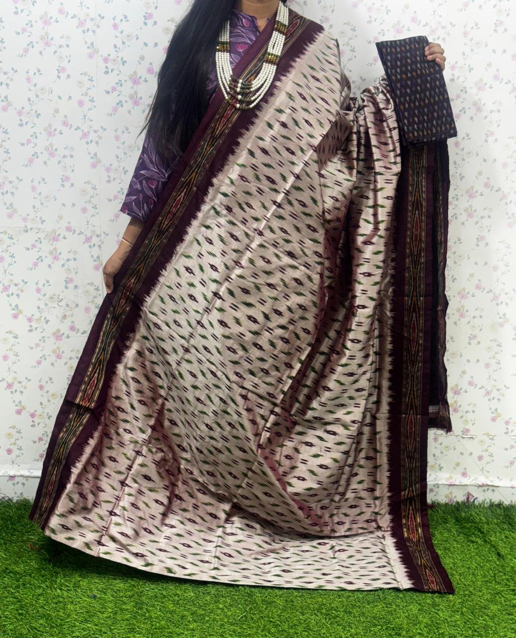 Lightweight Ikat Silk - PSDHG26-LSWBCXFDD-05