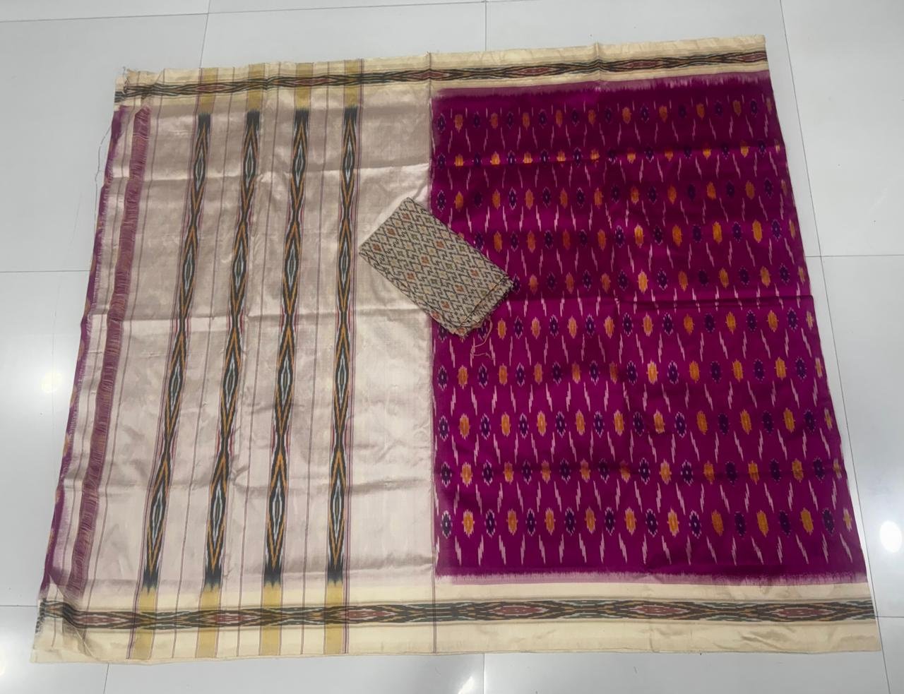 Lightweight Ikat Silk - PSDHL08-LSWBCXDCD-09