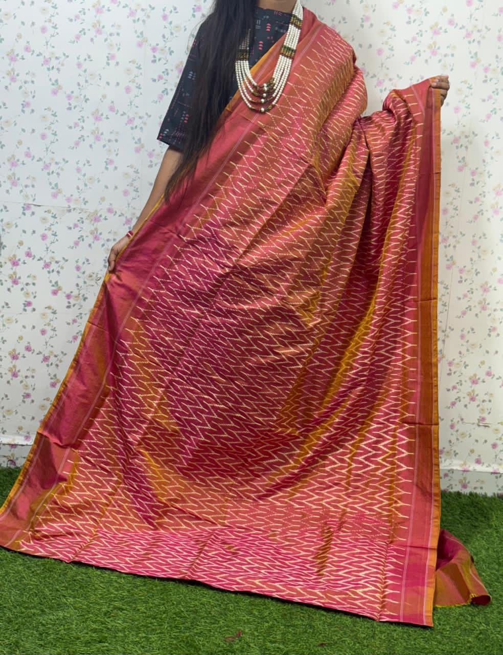 Lightweight Ikat Silk - PSDHS21-LSWBDTSCC-02