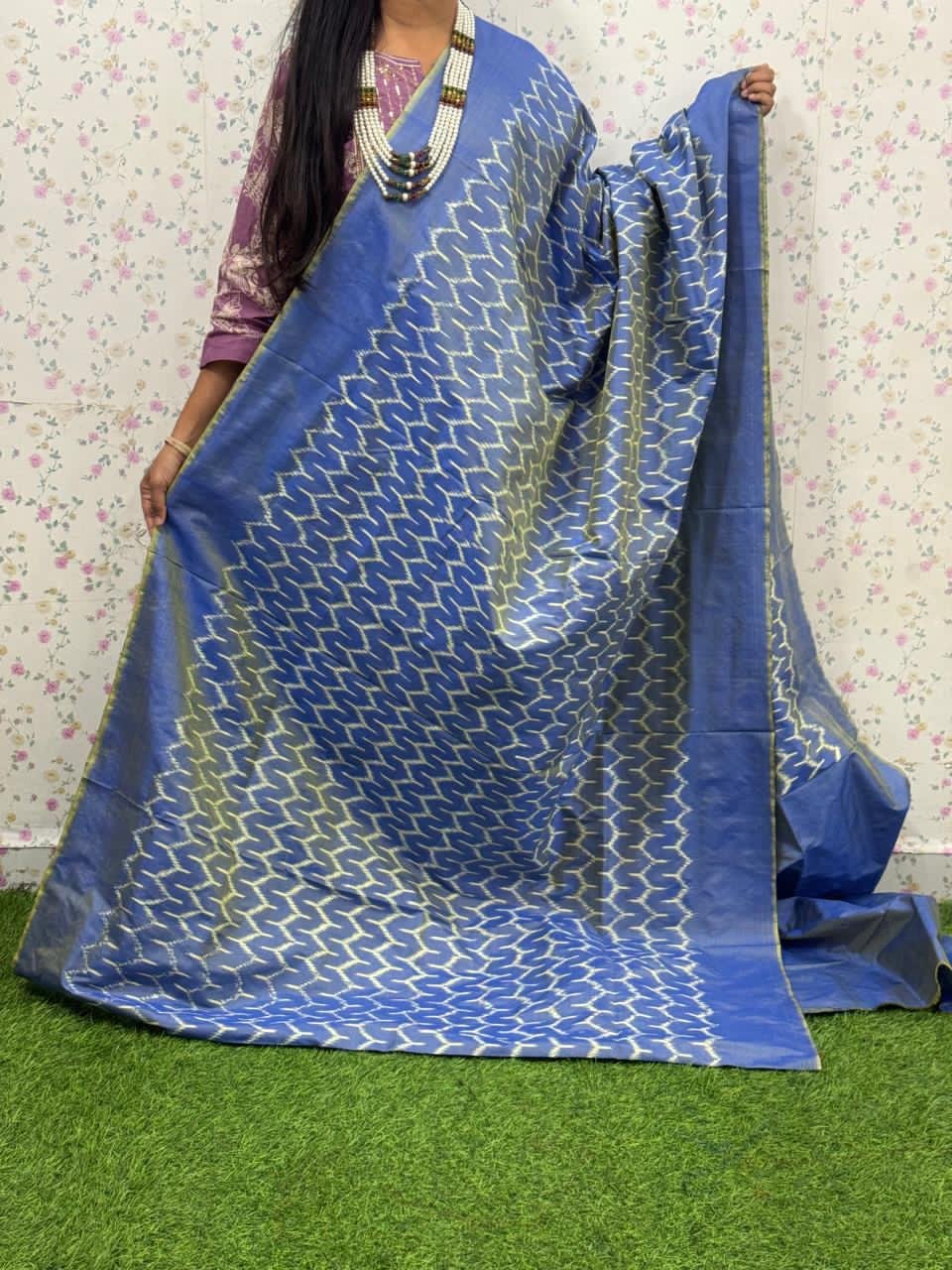 Lightweight Ikat Silk - PSDHS21-LSWBDTSCC-06