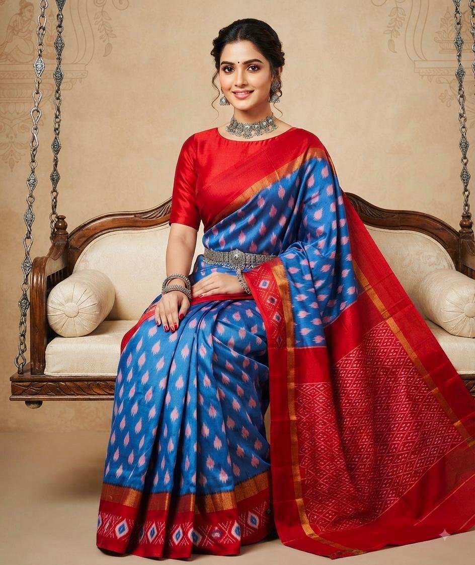 Lightweight Ikat Silk - PSRGG11-LSWBCTDCC-01