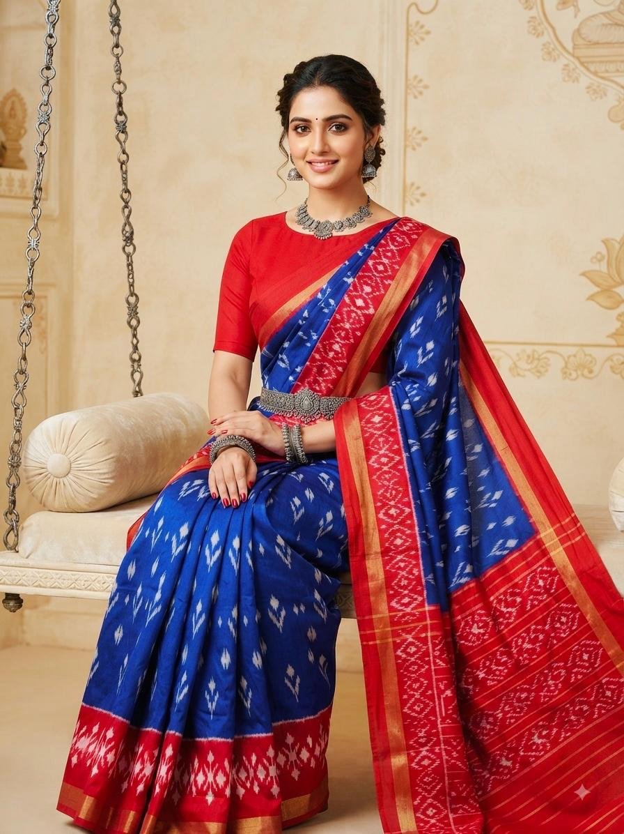 Lightweight Ikat Silk - PSRGG11-LSWBCTDCC-05