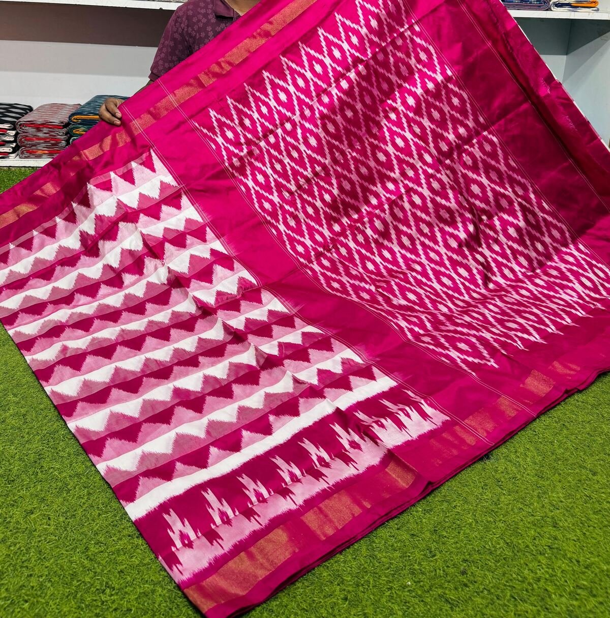 Lightweight Ikat Silk - PSRGG19-LSWBCTDCC-07