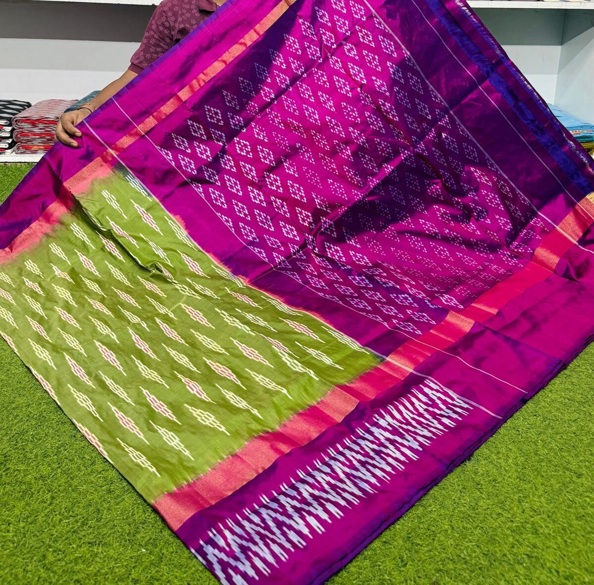 Lightweight Ikat Silk - PSRGG19-LSWBCTDCC-13