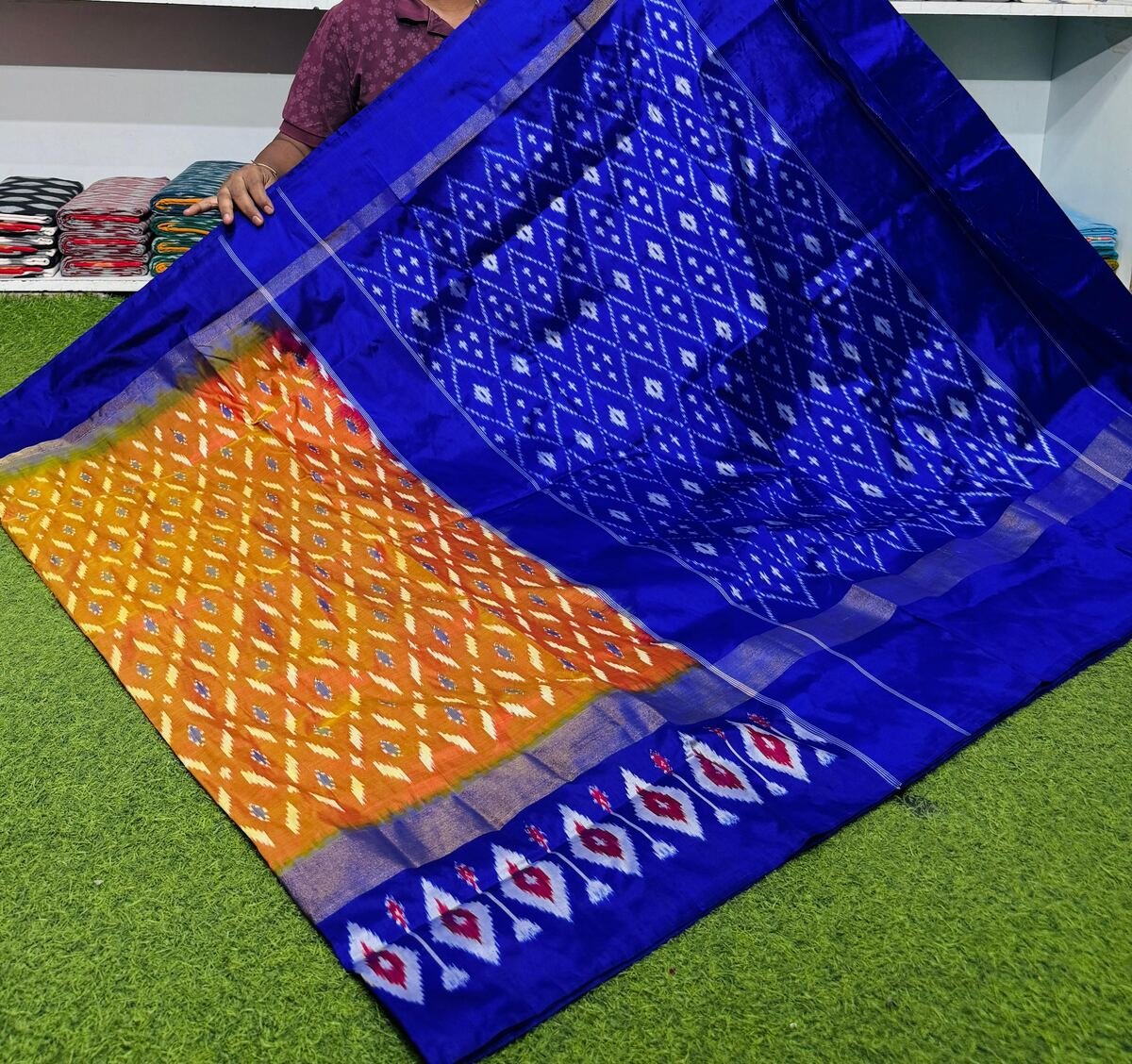 Lightweight Ikat Silk - PSRGG19-LSWBCTDCC-17