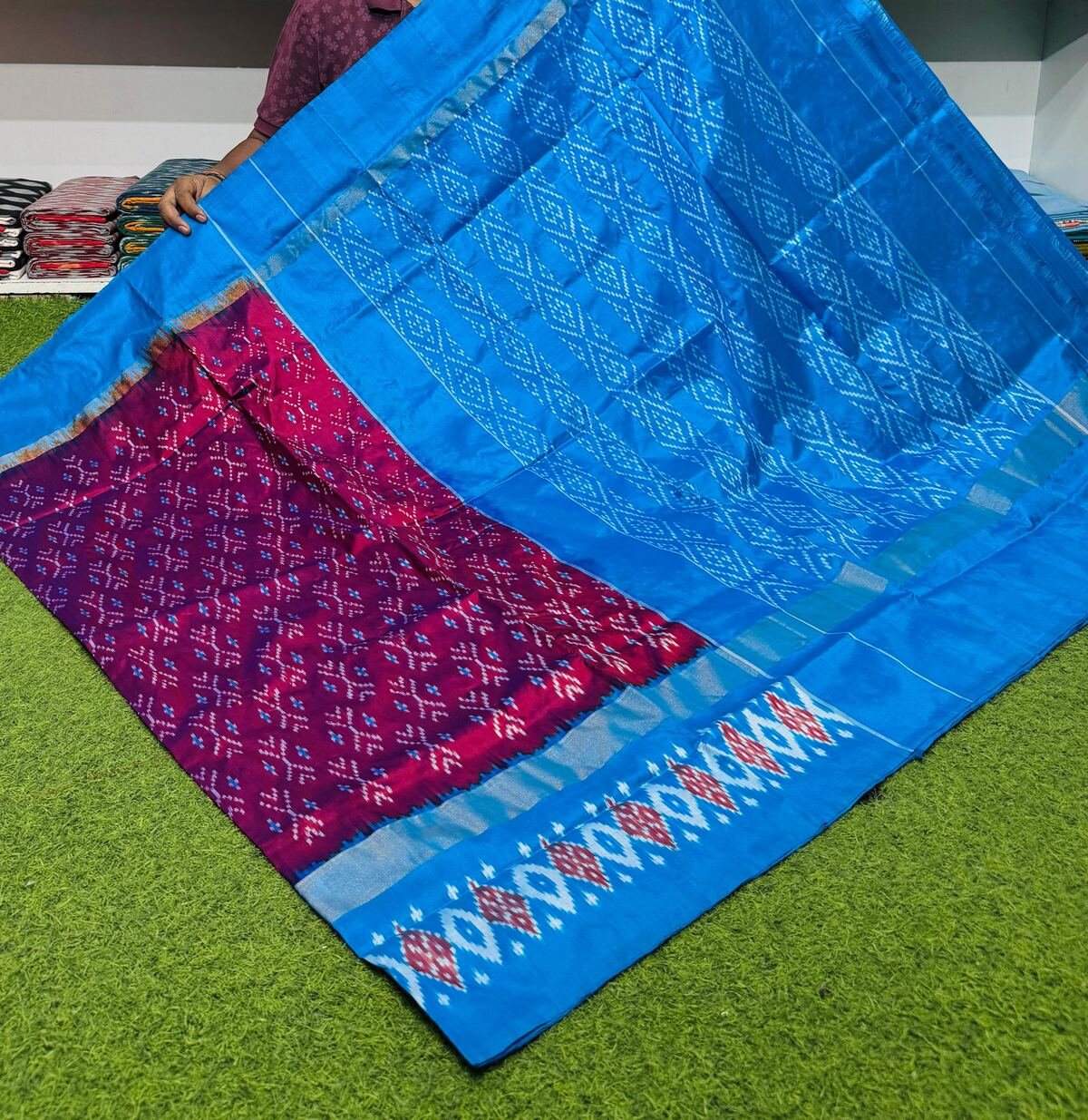 Lightweight Ikat Silk - PSRGG19-LSWBCTDCC-22